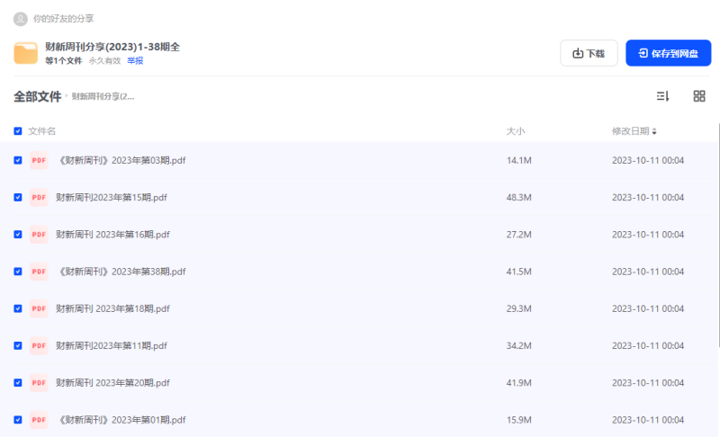 2023财新周刊分享，全38期-青春分享栈