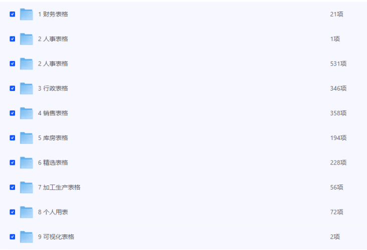 【素材资源】Excel表格模板/各种风格的PPT模板合集[夸克]-青春分享栈
