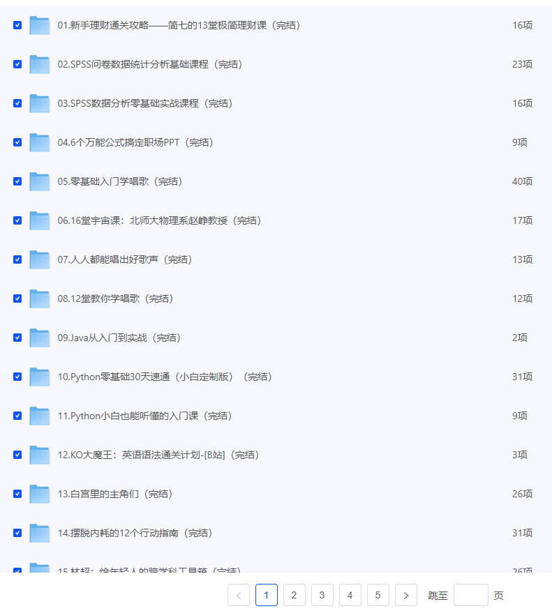 某站必看付费课程：学习资源一网打尽 巨资精选合集500+ 【夸克】-青春分享栈