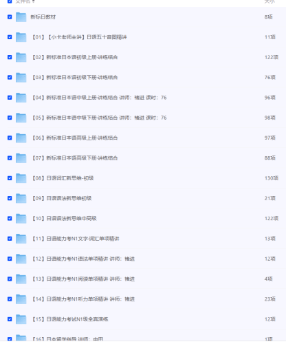 日语零基础直达N1全程VIP长线班【价值6999元】夸克-青春分享栈
