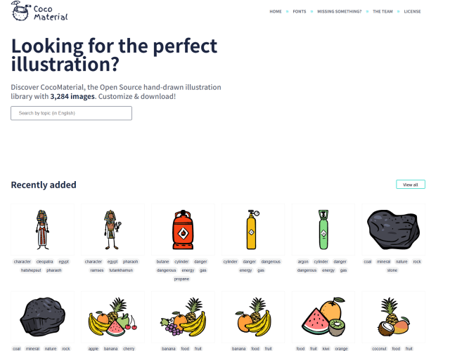 CocoMaterial -开源手绘插图素材库-青春分享栈