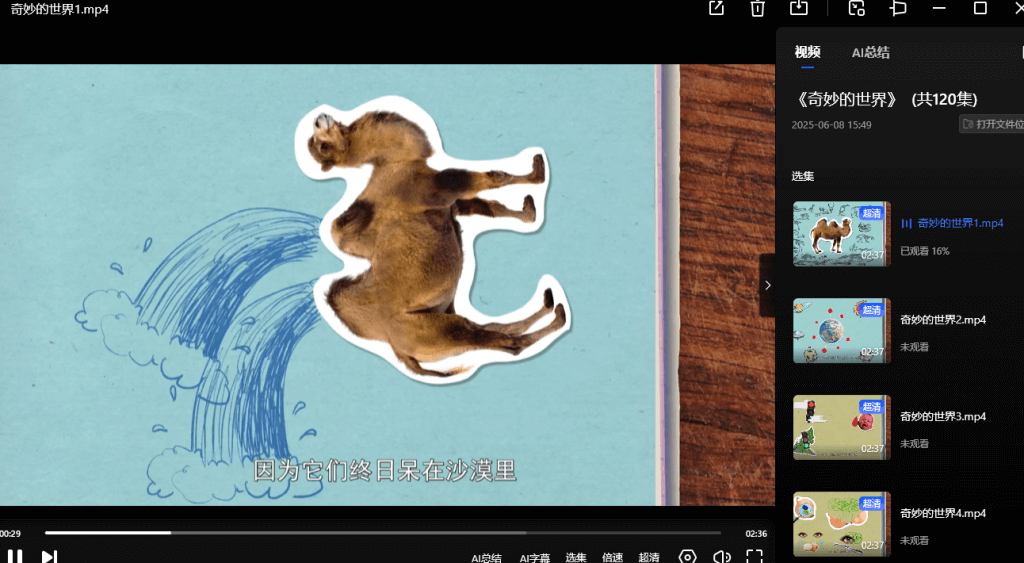 少儿科普知识动画【奇妙的世界】120集【夸克】-青春分享栈