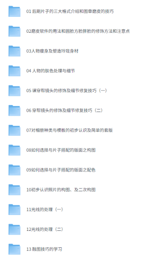 PS专业影楼后期就业培训43课 价值5000元 【夸克】-青春分享栈