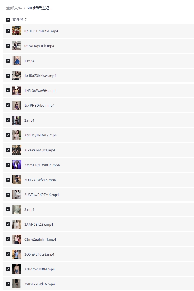 500部美女高清跳舞视频 【夸克】-青春分享栈