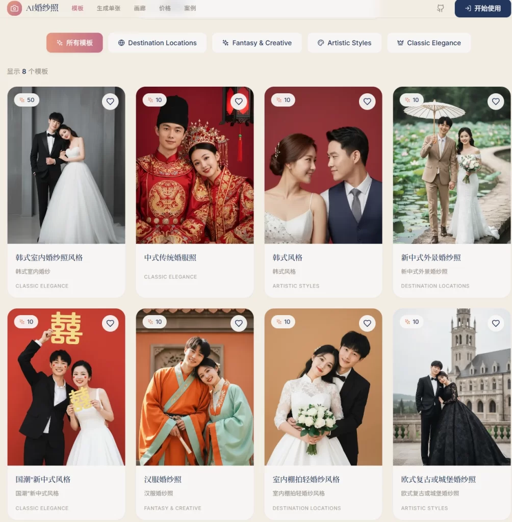 一个AI 婚礼照生成程序-青春分享栈