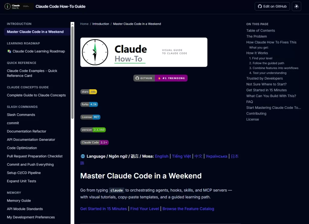 图片[1]-claude code how-To Guide – 一个教你零基础学习Claude code 网站-青春分享栈