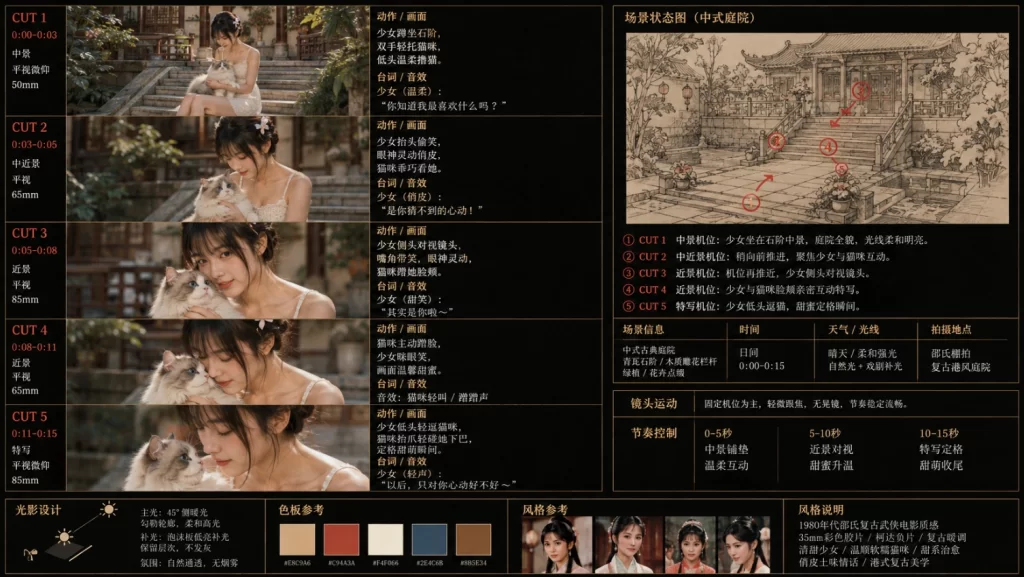 美女和猫故事提示词【夸盘】-青春分享栈