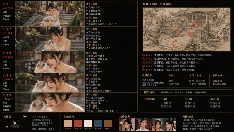 美女和猫故事提示词【夸盘】-青春分享栈